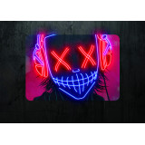 Cuadro en vinilo con neon led