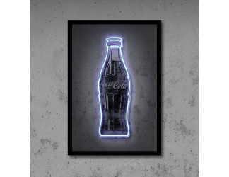 Neon art con vinilo impresión y neon led