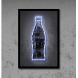 Neon art con vinilo impresión y neon led