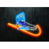 rotulo con tira de neon led Flex