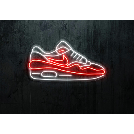 Neón led con forma de zapatilla de deporte en varios colores