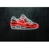 Neón led con forma de zapatilla de deporte en varios colores