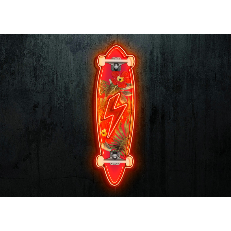 Neón Art " Skateboard Rayo"