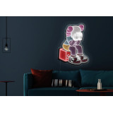 Rotulo con neon led y vinilo impreso