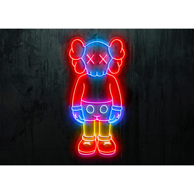 Rotulo neon led Flex con iluminación de diferentes colores
