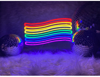 Lampaneon del orgullo gay.