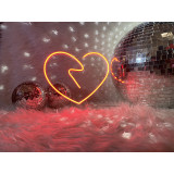 Lampara de neon led con base de metacrilato