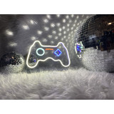 Lampara de neon led con forma de mando play station