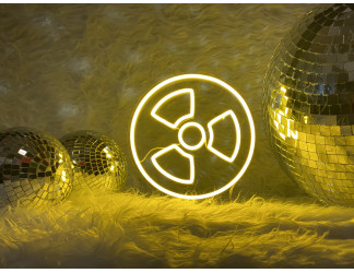 lampara de neon  led flex con base metacrilato