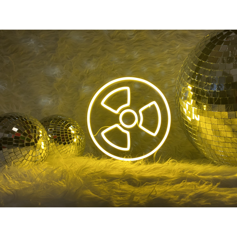 lampara de neon  led flex con base metacrilato