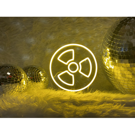 lampara de neon  led flex con base metacrilato