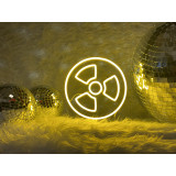 lampara de neon  led flex con base metacrilato