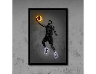Cuadro de neon led con vinilo impreso y neon led