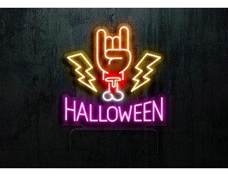 LAMPARA DE NEON LED CON BASE DE METACRILATO