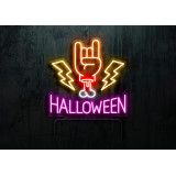 LAMPARA DE NEON LED CON BASE DE METACRILATO