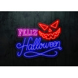 Neón led "HALLOWEEN MÁSCARA"