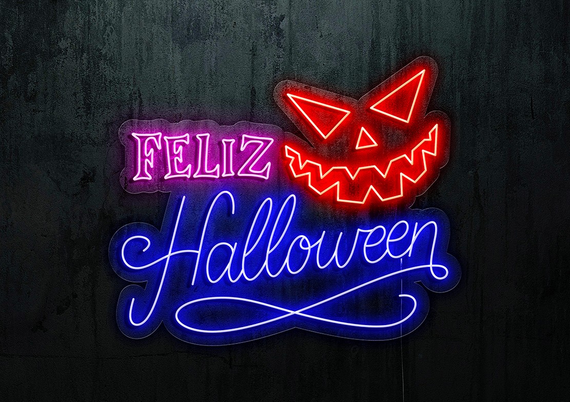 Neón led "HALLOWEEN MÁSCARA" Neón led "HALLOWEEN MÁSCARA"