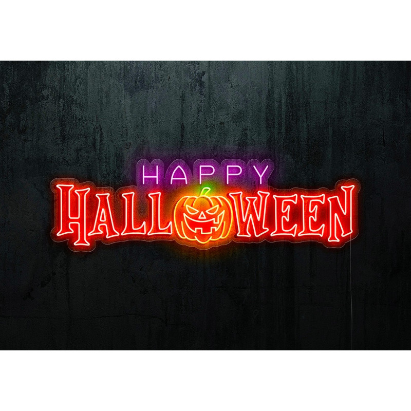 Neón led "Happy Calabaza"