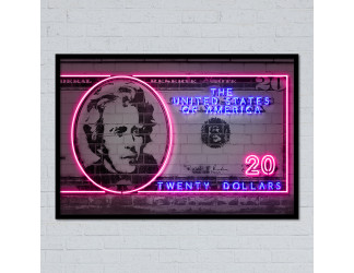 Neon art con vinilo impreso y neon led Flex.
