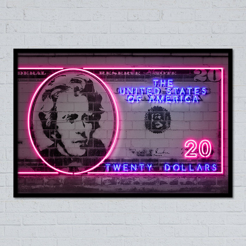 Neon art con vinilo impreso y neon led Flex.