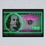 Neón Art "DOLLARS Hundred"