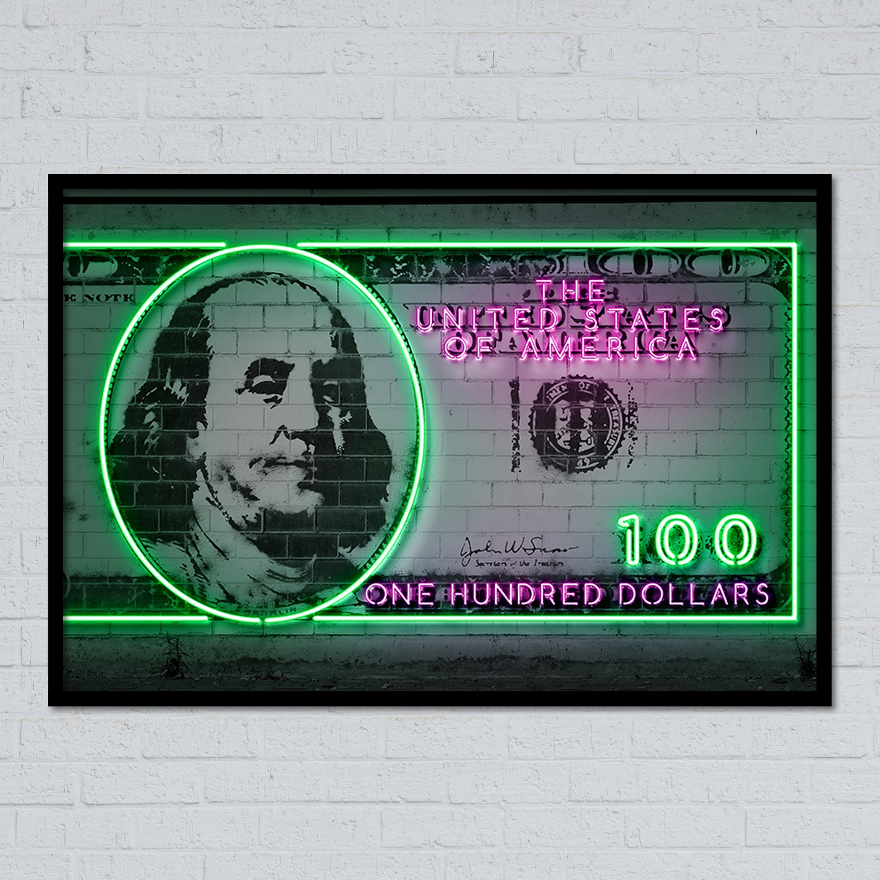 Neón Art "DOLLARS Hundred" Neón Art "DOLLARS Hundred"