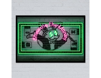 Vinilo impreso en metacrilato con luz de neon led Flex.