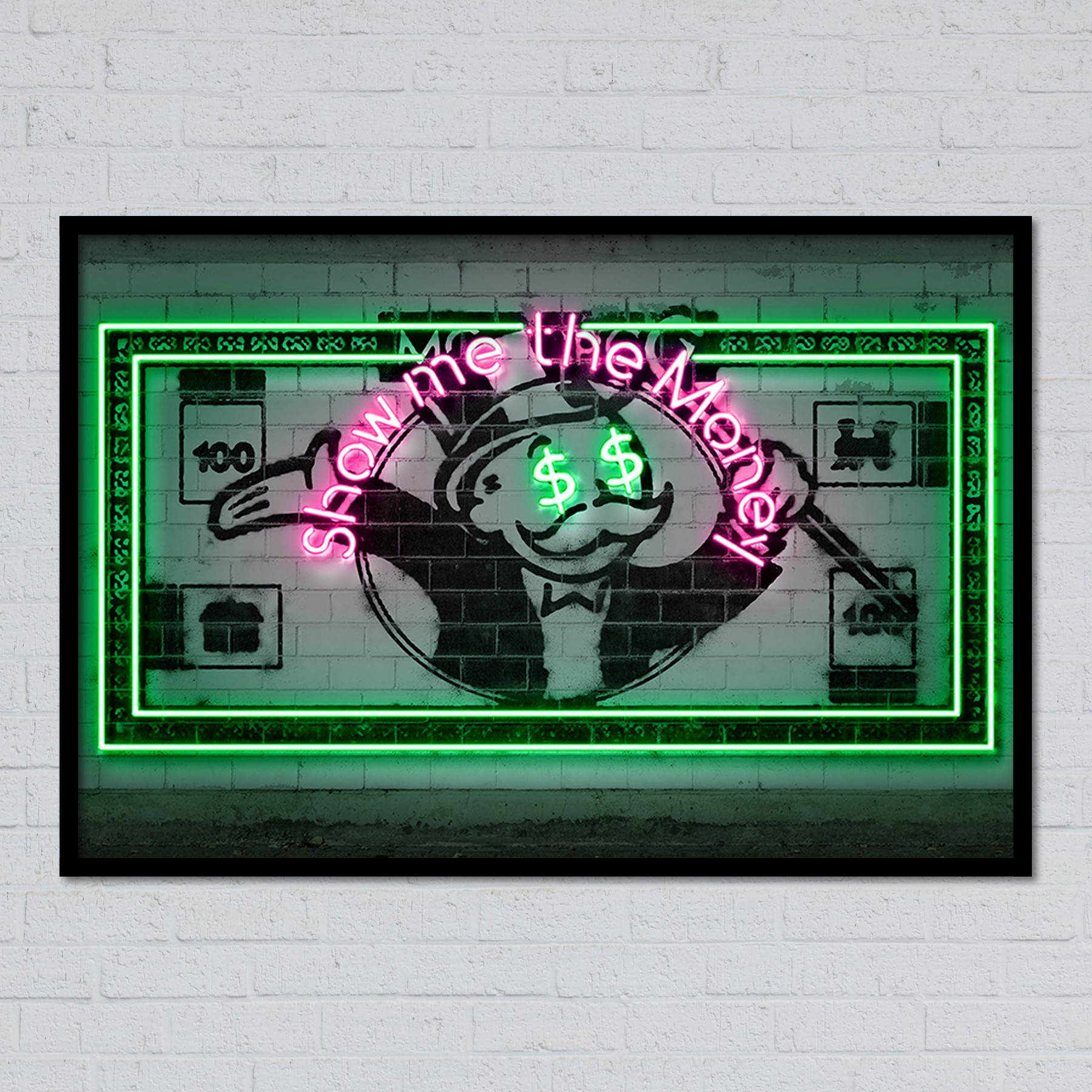 Vinilo impreso en metacrilato con luz de neon led Flex. Vinilo impreso en metacrilato con luz de neon led Flex.