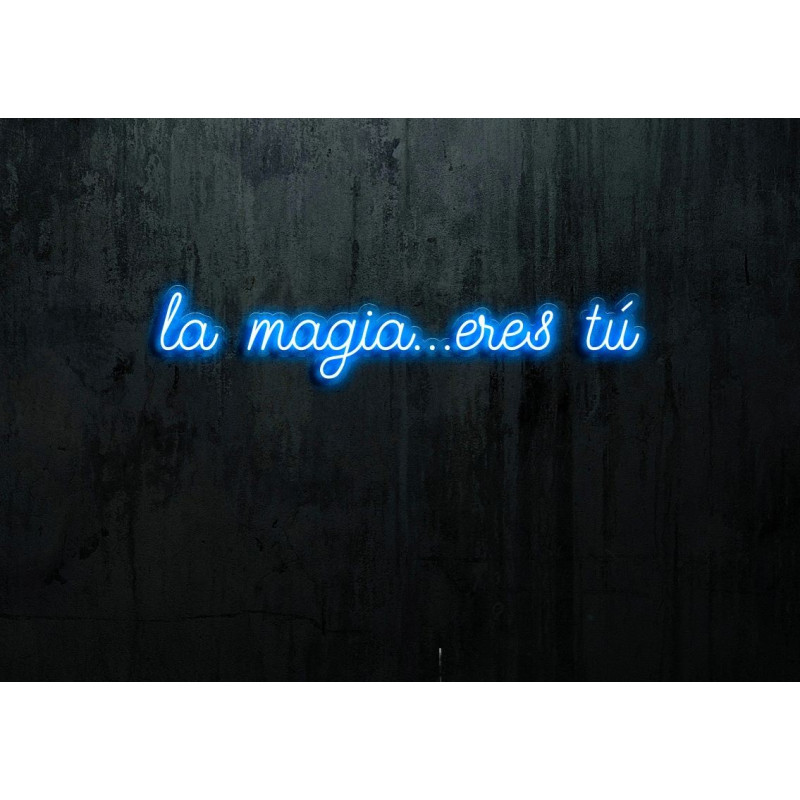 Neon led Flex con base metacrilato bordeado