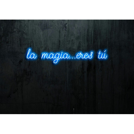 Neon led Flex con base metacrilato bordeado