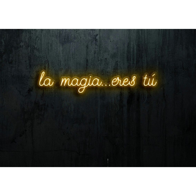 Neon led Flex con base metacrilato bordeado