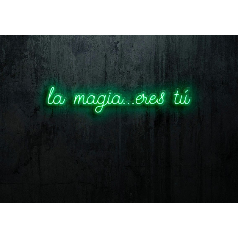 Neon led Flex con base metacrilato bordeado