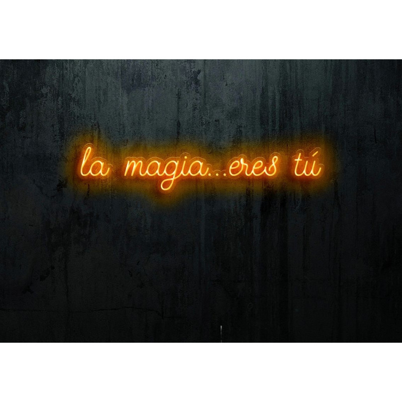 Neon led Flex con base metacrilato bordeado