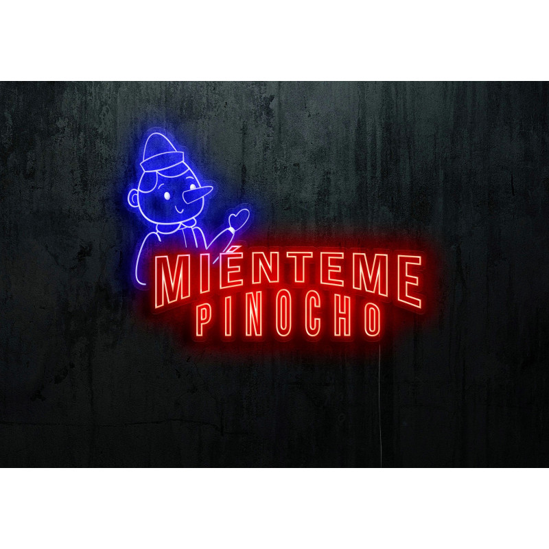 Neón led flex con metacrilato bordeado