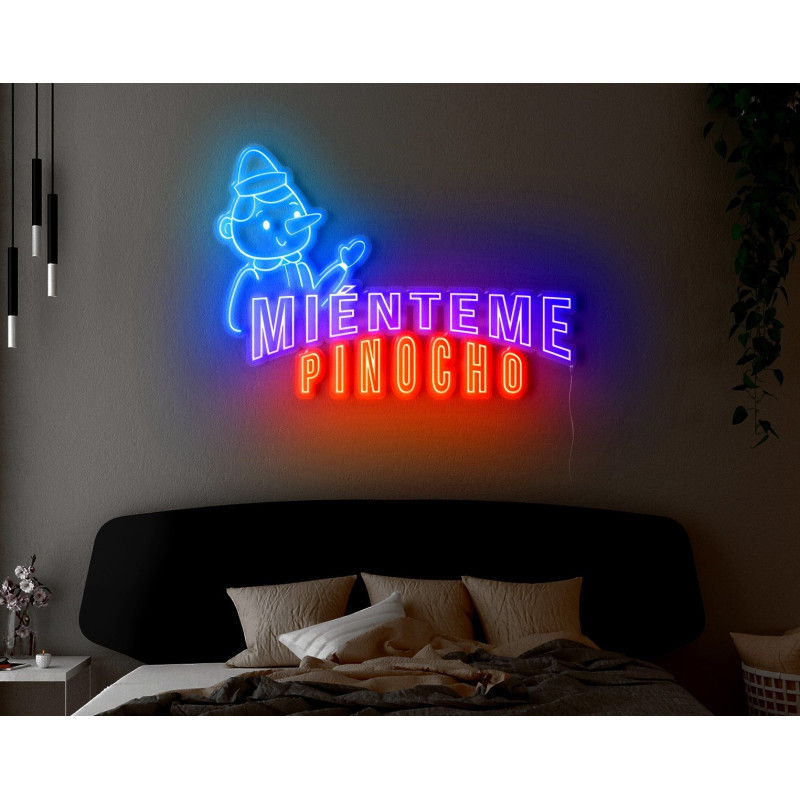 Neón led flex con metacrilato bordeado