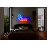 Neón led flex con metacrilato bordeado