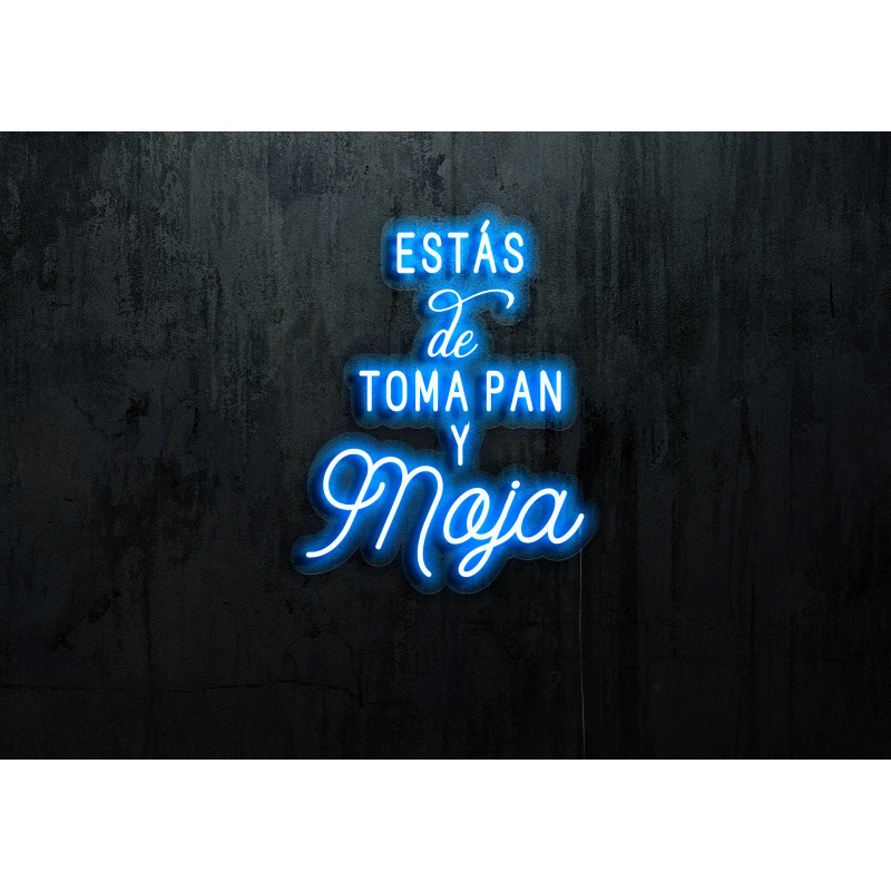 Neón led Flex con base metacrilato