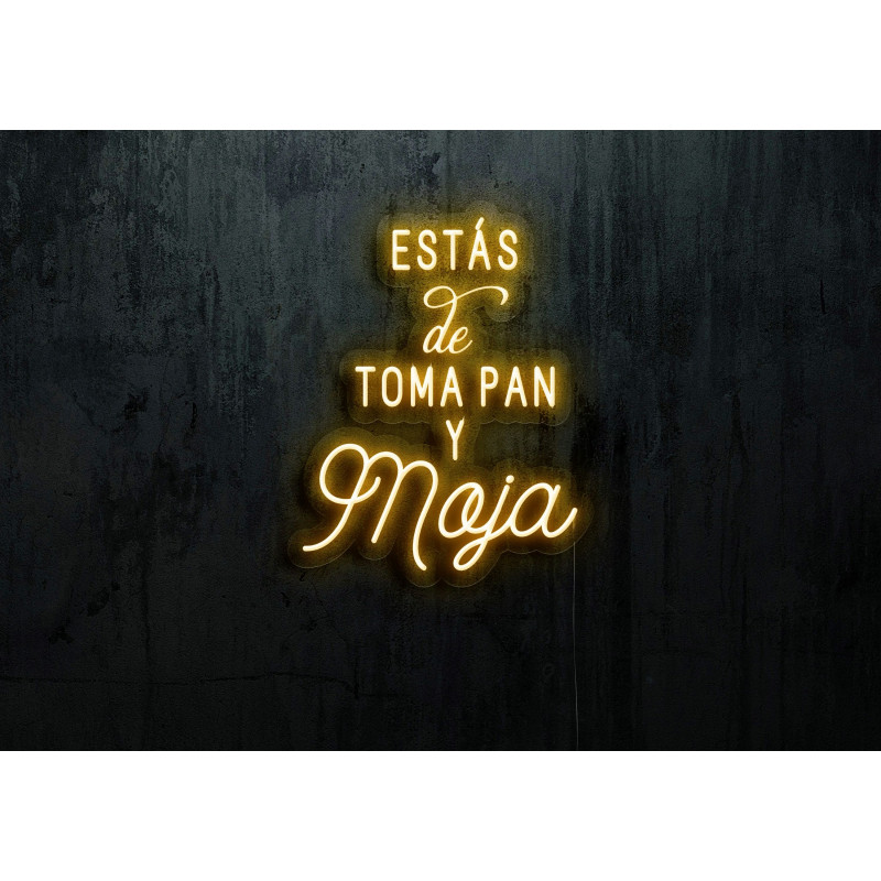 Neón led Flex con base metacrilato