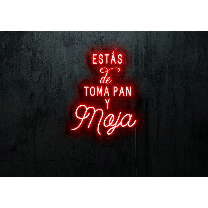 Neón led Flex con base metacrilato