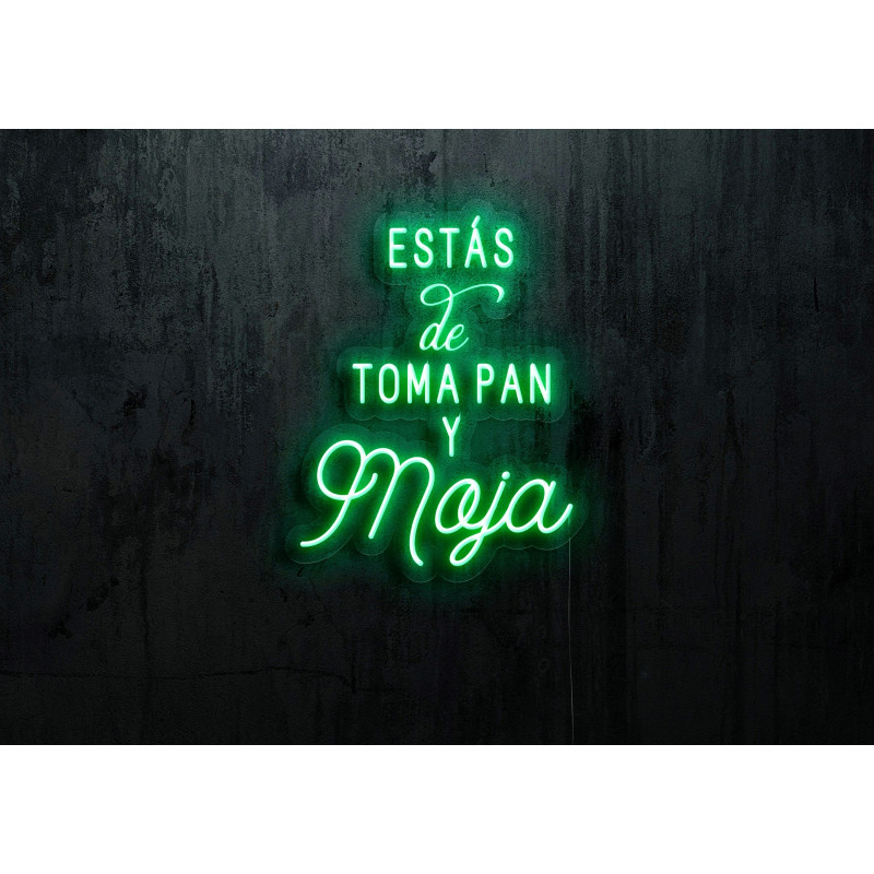 Neón led Flex con base metacrilato
