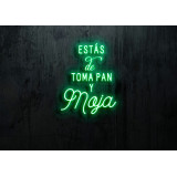 Neón led Flex con base metacrilato