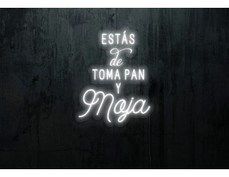 Neón led Flex con base metacrilato