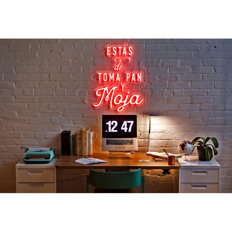 Neón led Flex con base metacrilato