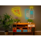 FAST FOOD PIZZA LIGHTSANDWIRES NEONES LED