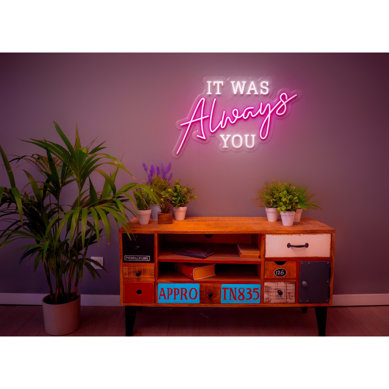 rotulo luminoso it was always you, lightsandwires