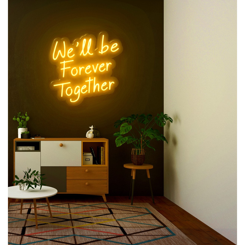 neon led we'll be forever together lightsandwires