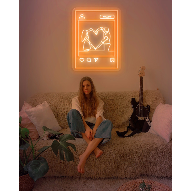 Neón Led "Love Instagram"LIGHTSANDWIRES