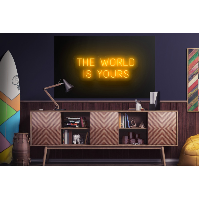 cartel luminoso the world is yours lightsandwires