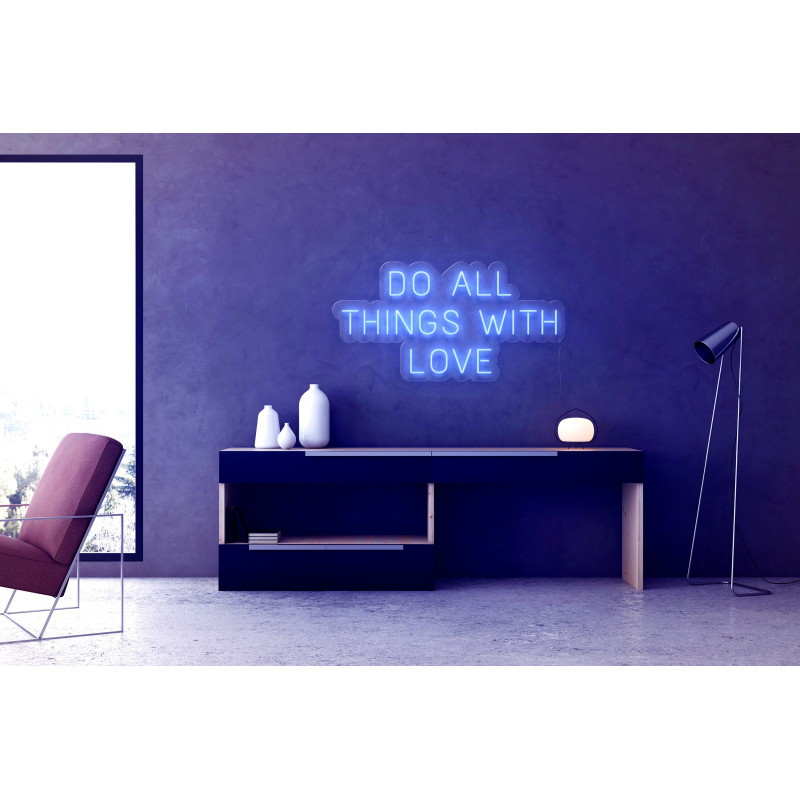 NEON LED DO ALL THINGS WITH LOVE, LIGHTSANDWIRES