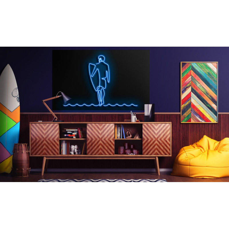 neon led surfista, lightsandwires